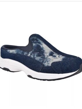Easy Spirit Traveltime Mules Slipon, Dark Blue 400, Size 10 WIDE, Nwt